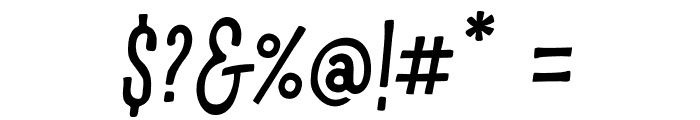 Shnobel Oblique Font OTHER CHARS