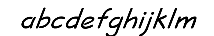 Short Hand Italic Font LOWERCASE