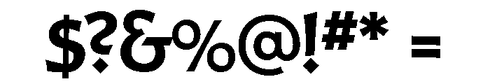 Shamus Bold Font OTHER CHARS