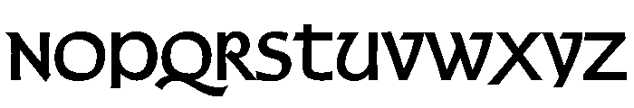 Shamus Medium Font LOWERCASE