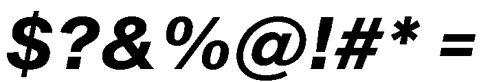 Shapiro Bold Italic Font OTHER CHARS