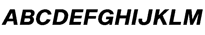 Shapiro Bold Italic Font UPPERCASE