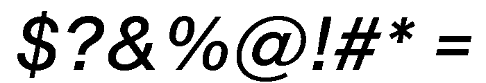 Shapiro Book Italic Font OTHER CHARS