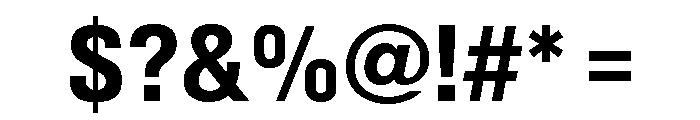 Shapiro Class 72 Heavy Font OTHER CHARS