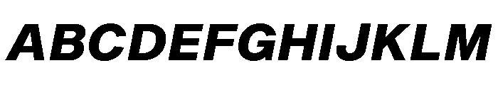 Shapiro Extra Bold Italic Font UPPERCASE