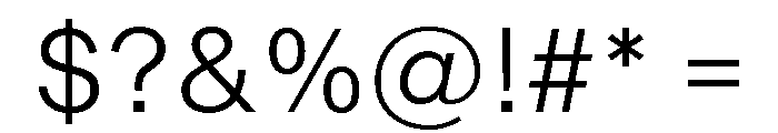 Shapiro Light Font OTHER CHARS