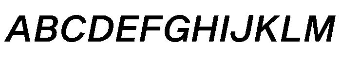 Shapiro Medium Italic Font UPPERCASE