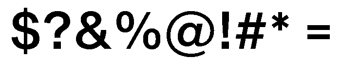 Shapiro Medium Font OTHER CHARS