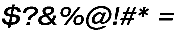 Shapiro Wide Book Italic Font OTHER CHARS