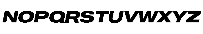 Shapiro Wide Extra Bold Italic Font UPPERCASE