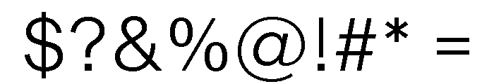 Shapiro Font OTHER CHARS