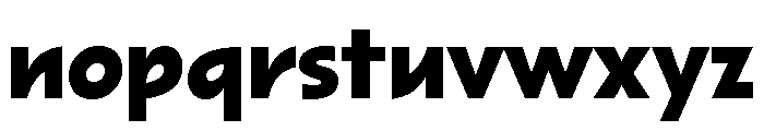 Sharktooth Heavy Font LOWERCASE