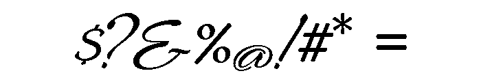 Sheila Bold Font OTHER CHARS