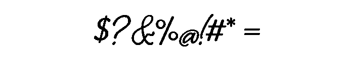 Shelby Regular Font OTHER CHARS