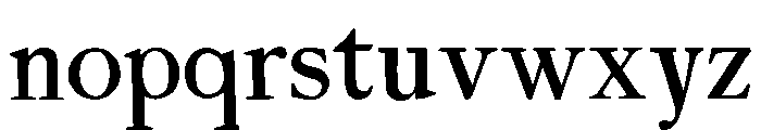 Sherwood Regular Font LOWERCASE