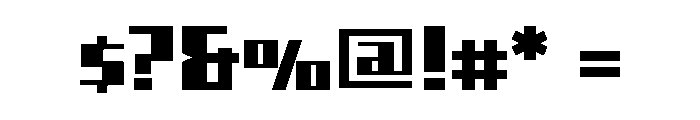 Shimano Narrow Square Black Font OTHER CHARS