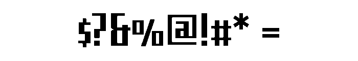 Shimano Narrow Square Light Font OTHER CHARS