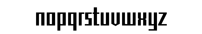 Shimano Narrow Square Light Font LOWERCASE