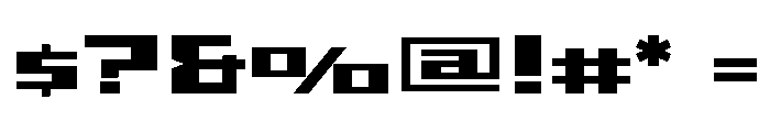 Shimano Square Black Font OTHER CHARS