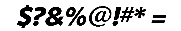Shinn Bold Italic Font OTHER CHARS