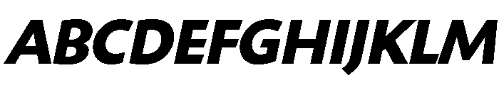Shinn Bold Italic Font UPPERCASE