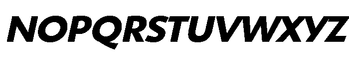 Shinn Bold Italic Font UPPERCASE