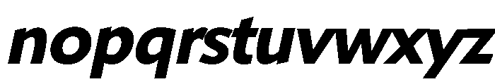 Shinn Bold Italic Font LOWERCASE