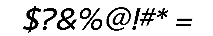Shinn Book Italic Font OTHER CHARS