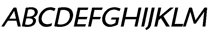 Shinn Book Italic Font UPPERCASE