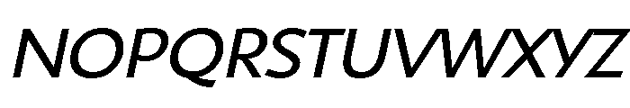 Shinn Book Italic Font UPPERCASE