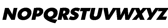 Shinn Extra Bold Italic Font UPPERCASE
