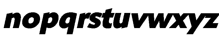 Shinn Extra Bold Italic Font LOWERCASE