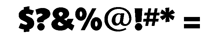 Shinn Extra Bold Font OTHER CHARS