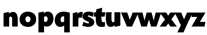Shinn Extra Bold Font LOWERCASE