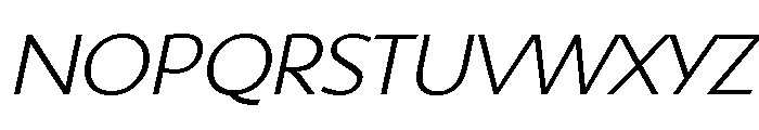 Shinn Light Italic Font UPPERCASE