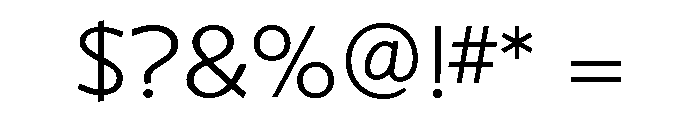 Shinn Light Font OTHER CHARS