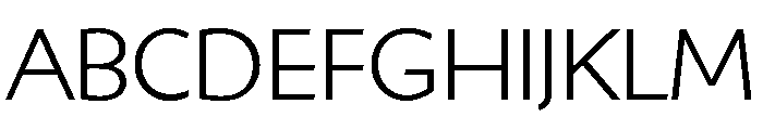Shinn Light Font UPPERCASE