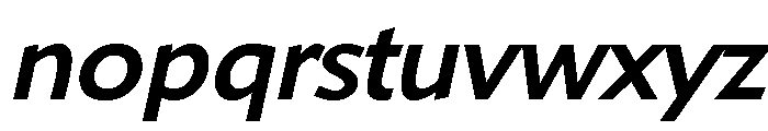 Shinn Medium Italic Font LOWERCASE