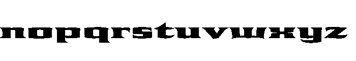 Shogun Black Font LOWERCASE