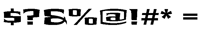 Shogun Bold Font OTHER CHARS