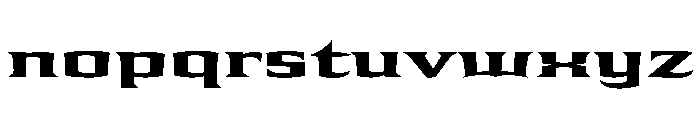 Shogun Bold Font LOWERCASE