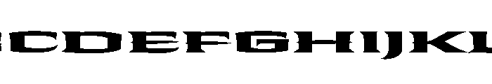 Shogun Extended Black Font UPPERCASE
