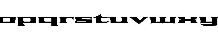 Shogun Extended Black Font LOWERCASE