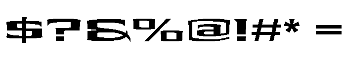 Shogun Extended Bold Font OTHER CHARS