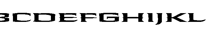Shogun Extended Bold Font UPPERCASE
