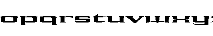 Shogun Extended Bold Font LOWERCASE