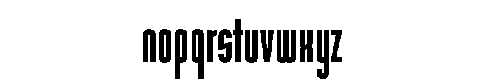 Shortwave Gothic Extra Bold Font LOWERCASE