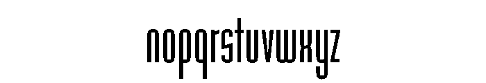 Shortwave Gothic Light Font LOWERCASE