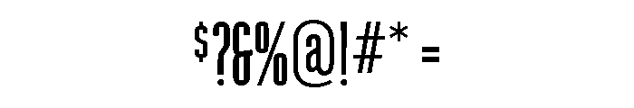 Shortwave Gothic Medium Font OTHER CHARS