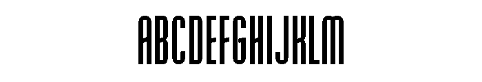 Shortwave Gothic Medium Font UPPERCASE